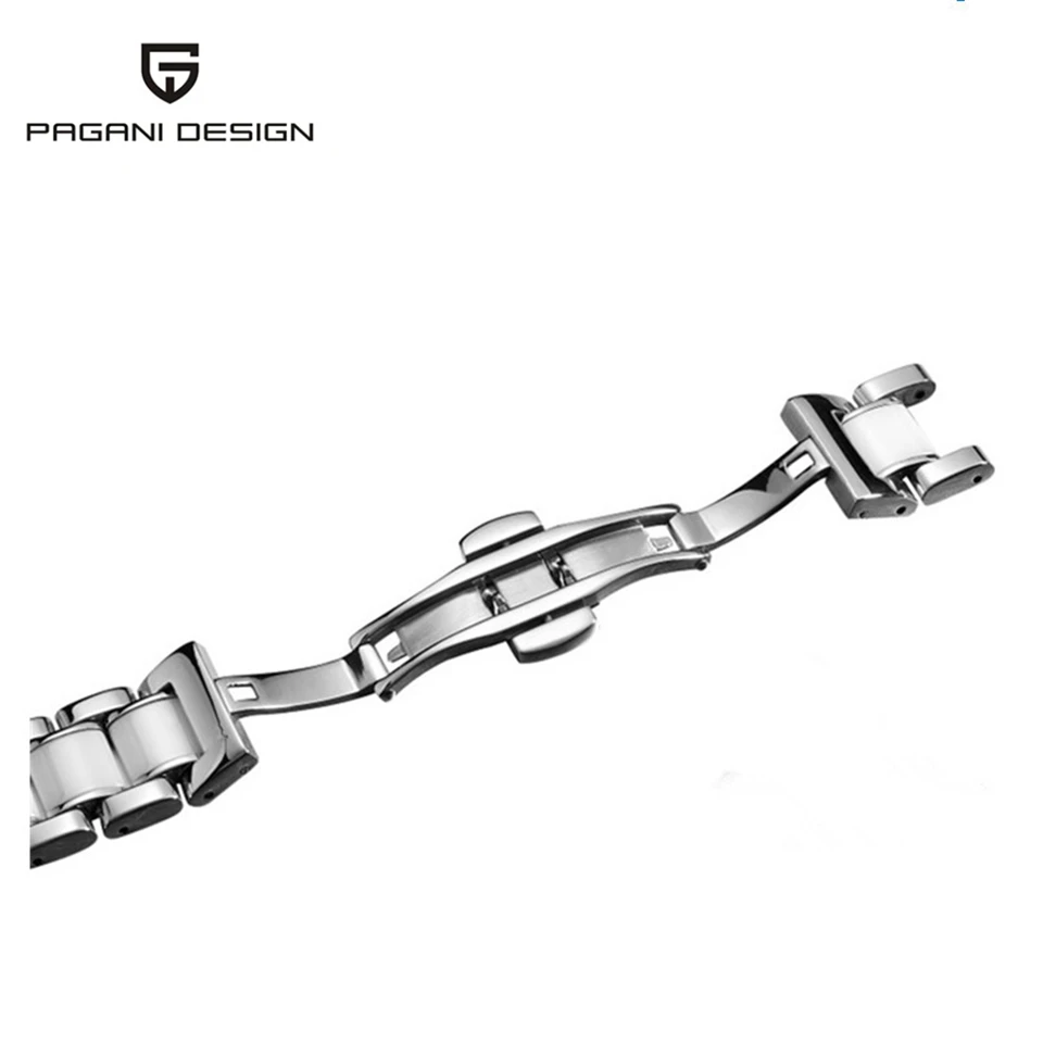 Женские часы с керамическим браслетом PAGANI Роскошные водонепроницаемые