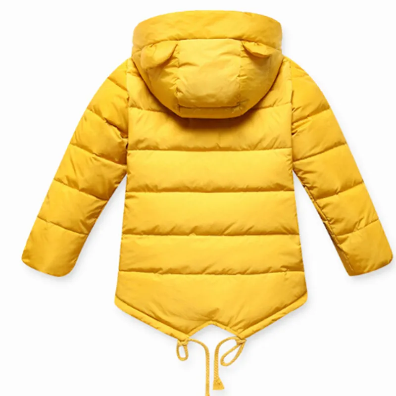 2018 Брендовое зимнее теплое пальто ярких цветов для девочек рождественское