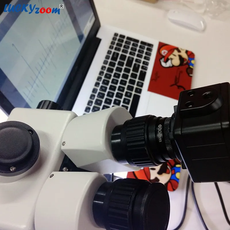 Luckyzoom HD 5MP USB CMOS Камера электронные цифровые окуляр микроскопа Адаптер драйвер захвата изображения для Win7/Win8/ Win10