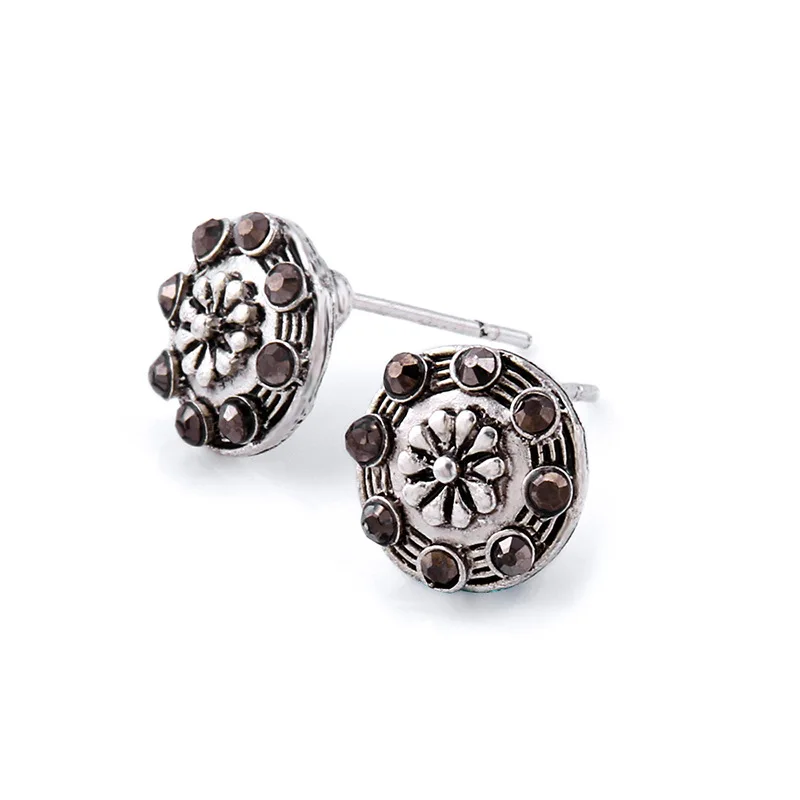 6pairs/set Week Different Designs Earrings Rose Compass Sun Flower Feather Style Ear Studs Eardrops | Украшения и аксессуары