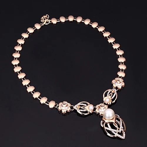 Модная Хрустальная искусственная жемчужина кольцо серьги браслет воротник