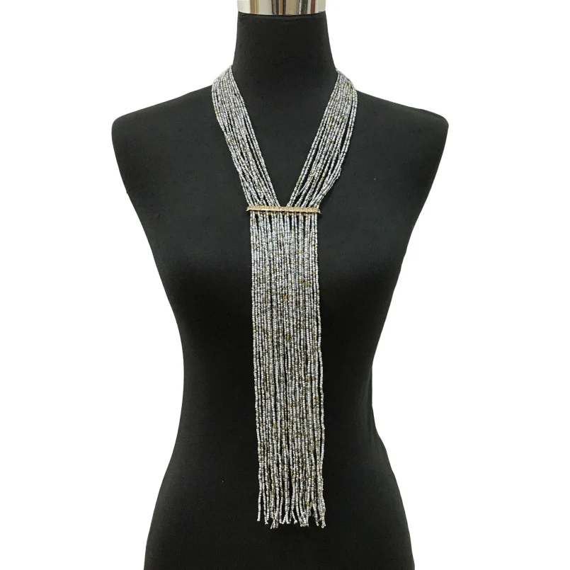 Женское длинное ожерелье с бусинами MANILAI богемное украшение ручной работы 11