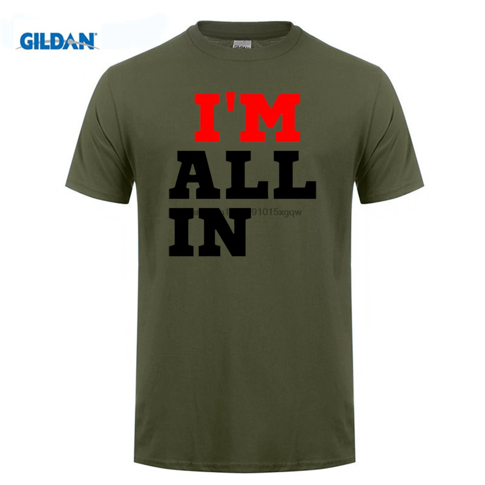 Одежда GILDAN I'm All In Texas Hold Em Poker Cards Las Vegas синяя футболка семейная хипстерская из