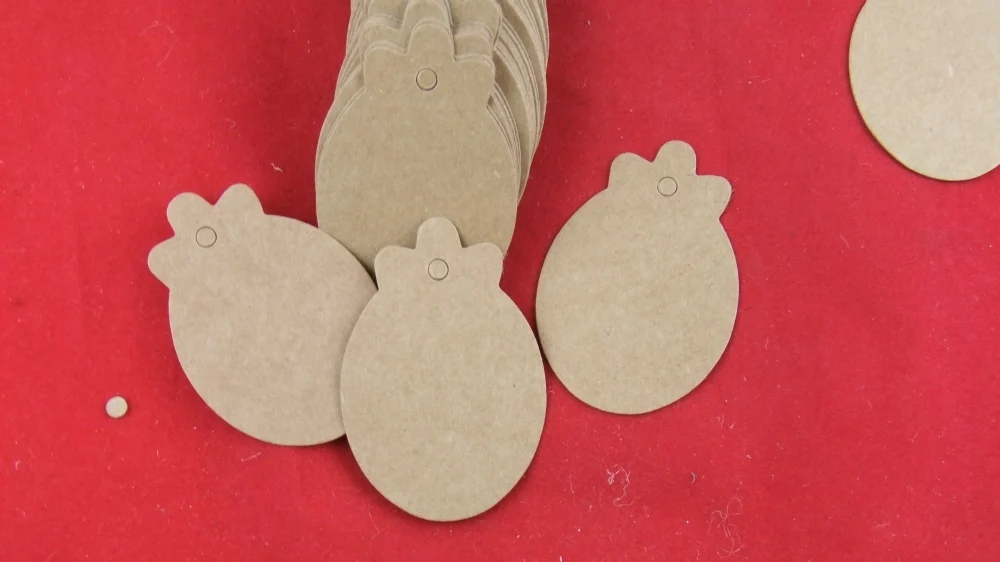 Оптовая продажа Бесплатная доставка крафт-бумага Клубничная бирка