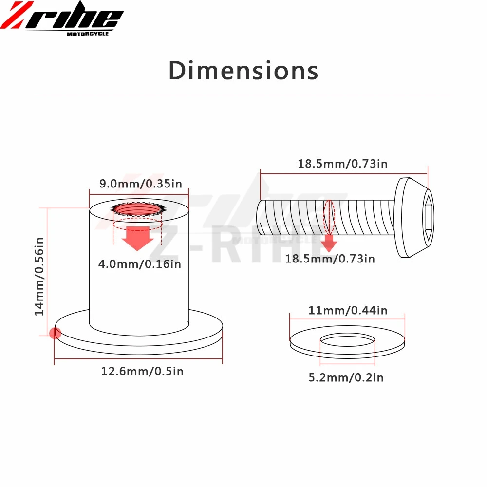 Универсальный шурупы аксессуары для мотоциклов ветрового болт крепежа фиксации