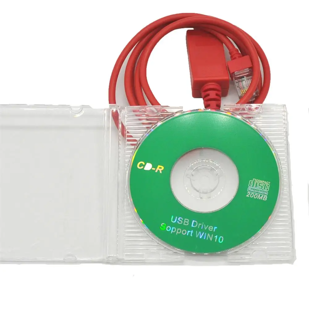 Красный 8 контактный USB кабель для программирования автомобильного радио