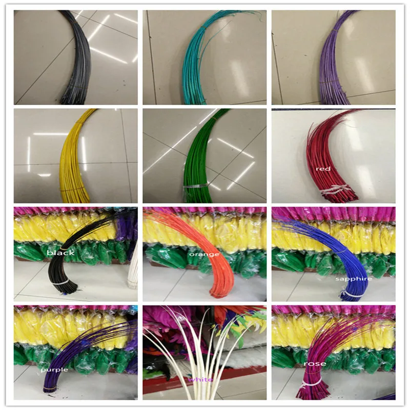 Оптовая продажа красивых страусиных перьев 10 шт./лот стержень длиной 16-18