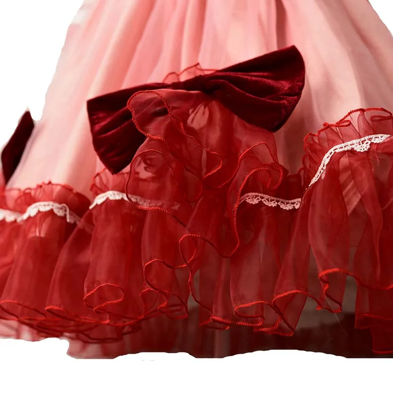 Touhou Project Косплей Remilia Scarlet костюм платье + шляпа| |
