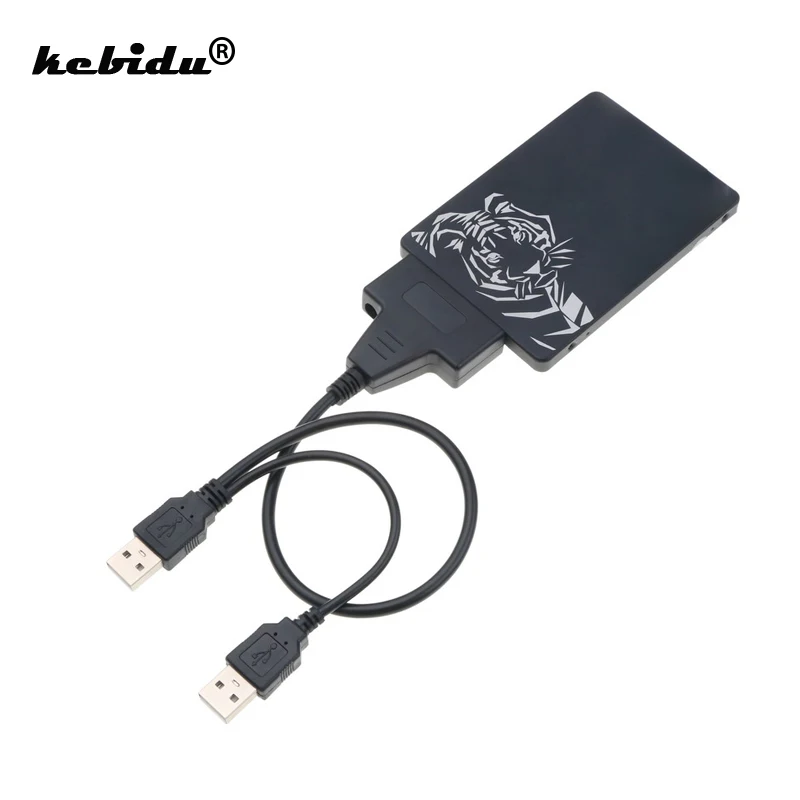 Kebidu с двумя портами USB 2 0 для 22Pin SATA Кабель адаптер конвертер 5 мм дюймов жесткого
