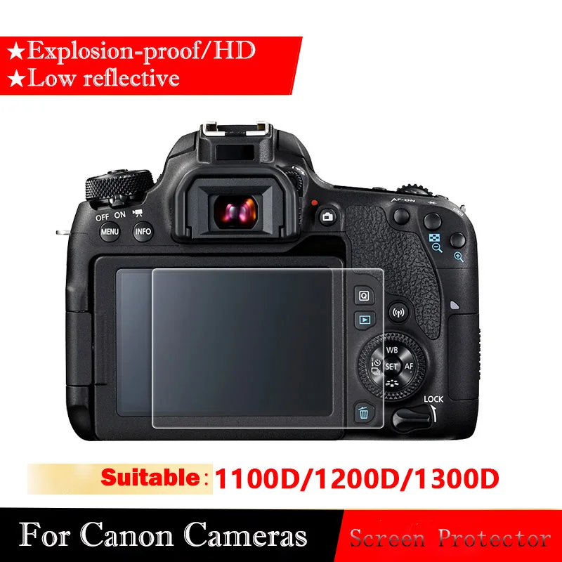 Защитная пленка из закаленного стекла для камеры Canon EOS 1200D 1300D 1100D стальная SLR ЖК