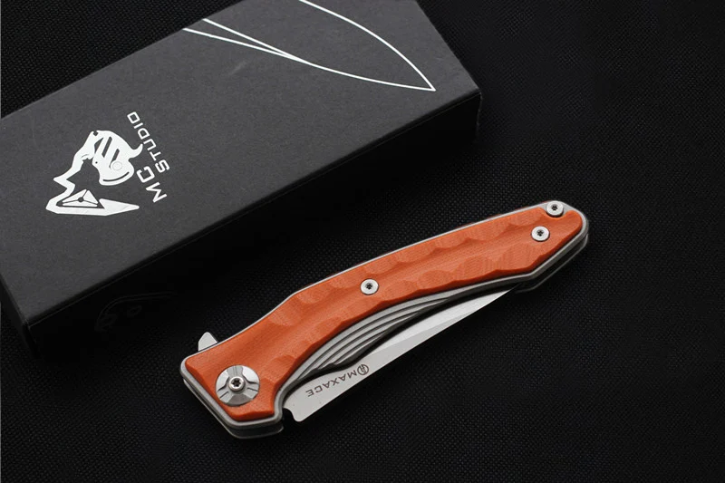 Складной нож MAXACE ZEALOT 440C лезвие G10 острый для кемпинга охоты выживания карманные
