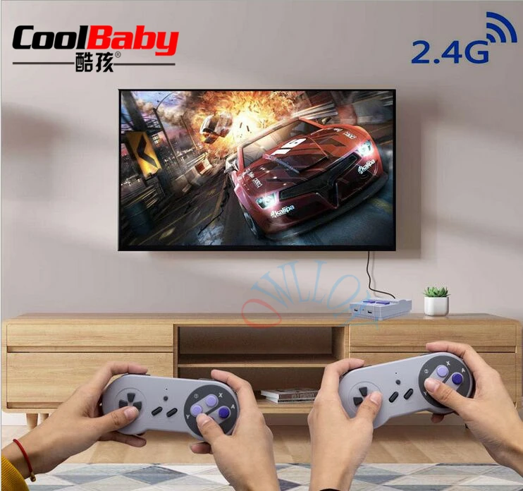 Мини Портативная ТВ Видео игровая консоль двойной 2 4G беспроводной игровой