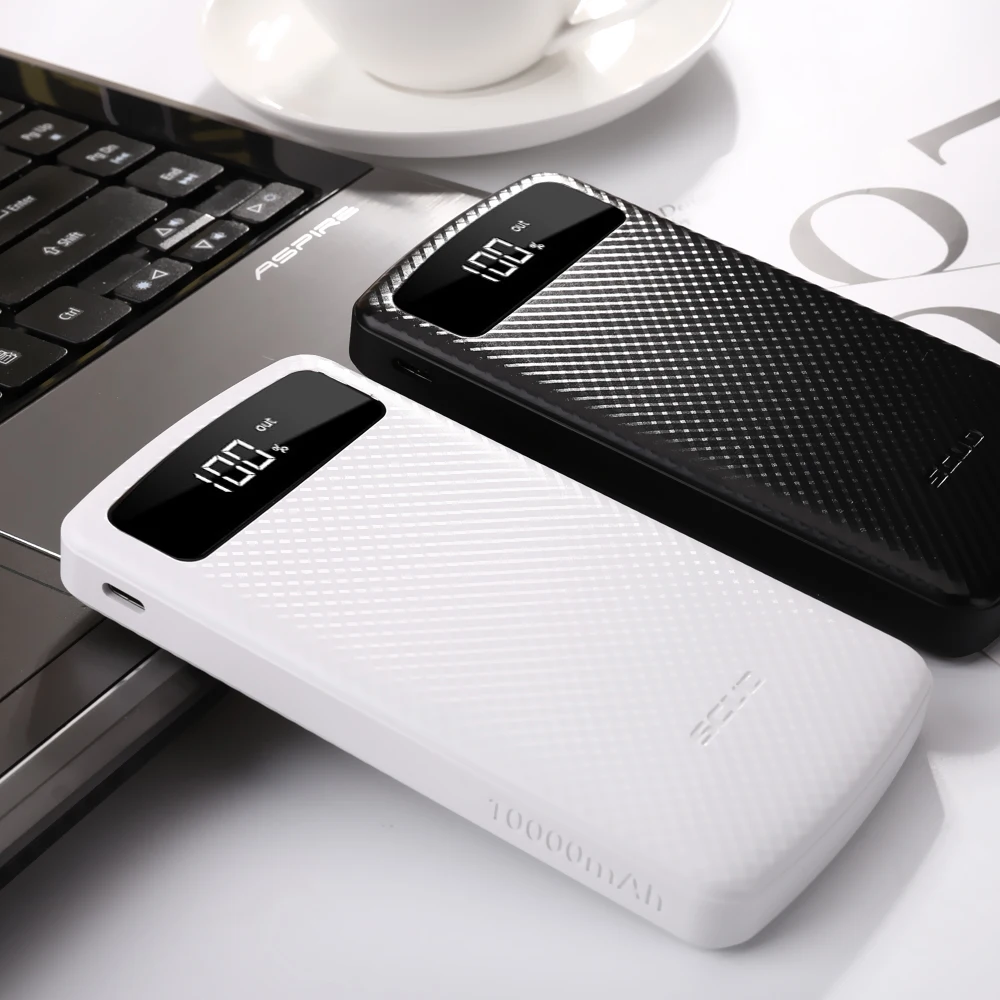 Scud Power bank 20000 мАч + USB кабель Type C со светодиодным цифровым дисплеем powerbank для Xiaomi Huawei