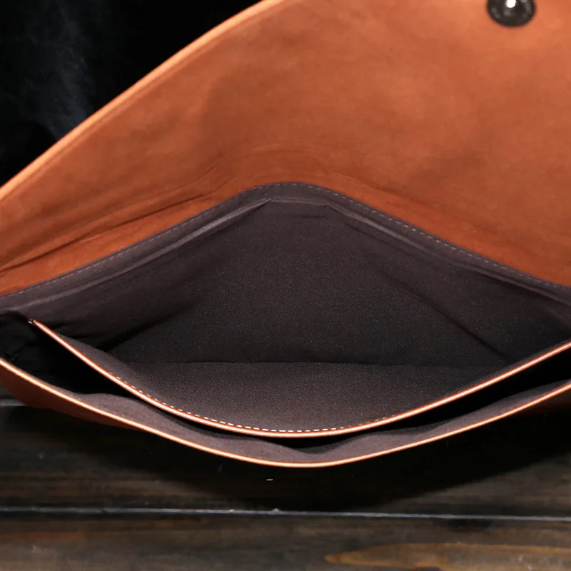 Оригинал Винтаж кожа подачи продуктов Бизнес Для мужчин файл конверт посылка Crazy