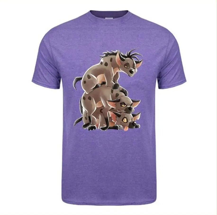 Пользовательские футболки Hyena Stack Футболка мужская Mufasa Король Лев Симба Harajuku