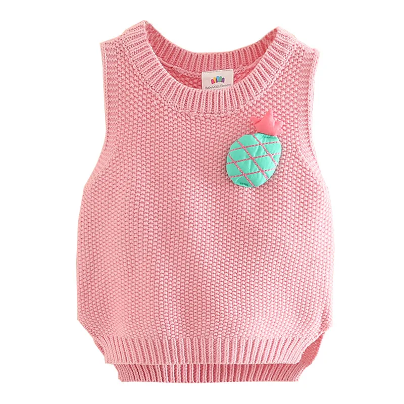 Baby girl sweater vest spring autumn cute coat kids children knitted | Детская одежда и обувь