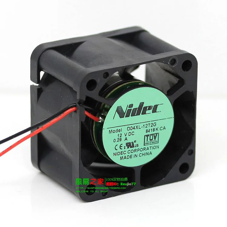 Новый NIDEC 4028 4 см двойной шарикоподшипник 1U сервера D04XL-12T2G C34957 Вентилятор