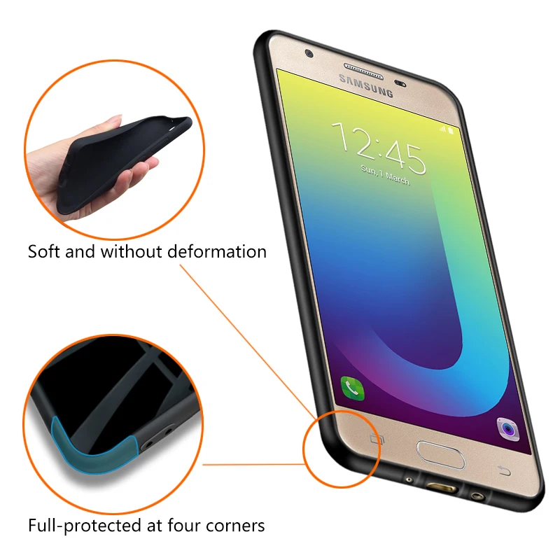 JURCHEN Phone Case For Samsung Galaxy J5 Prime Silicone Cute Cartoon G570F Cover Back Bags |
