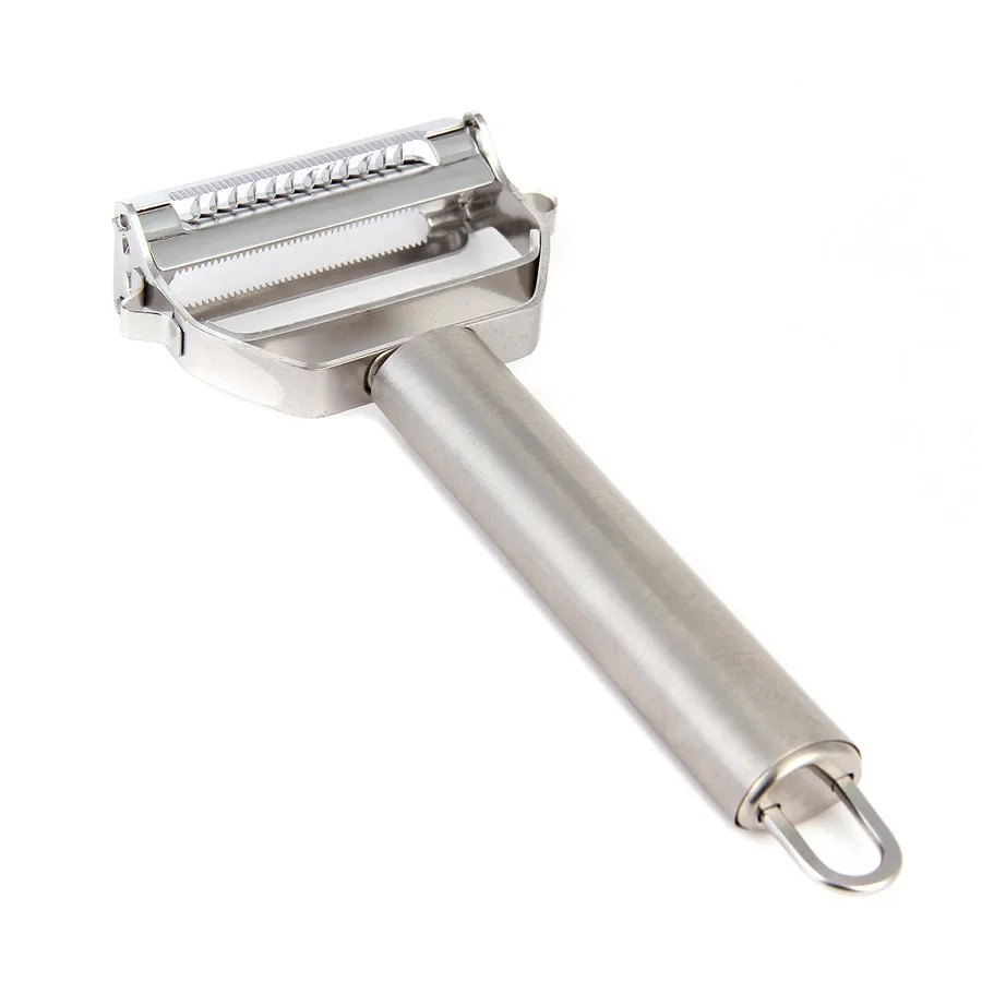 1 шт. очистители овощей и фруктов из нержавеющей стали двойные строгальные резаки