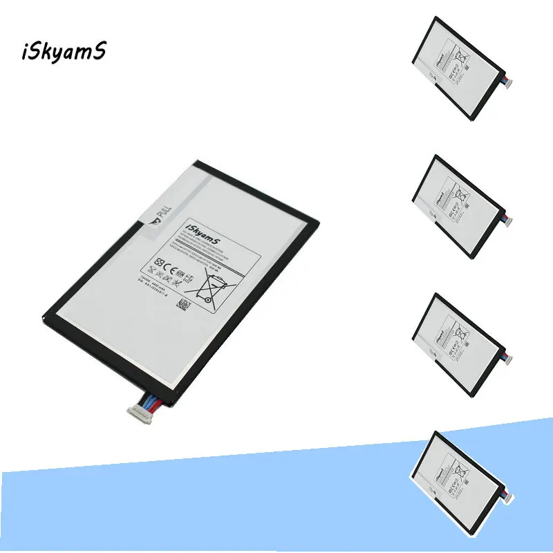ISkyamS 5 шт./лот 4450 мА/ч T4450E запасная батарея для Samsung Galaxy Tab 3 8 0 T310 T311 T315 SM E0288