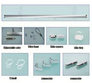Металлический H-образный алюминиевый флаг скользящая фоторамка для супермаркета