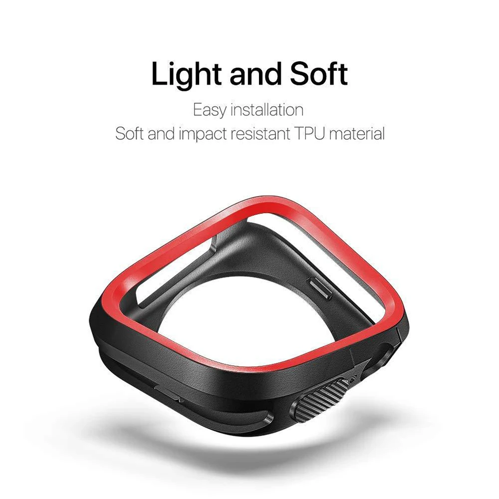 Защитные чехлы для apple watch case 40 мм 44 Iwatch series 4 TPU силиконовый мягкий защитный чехол