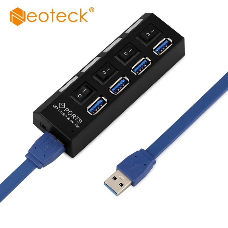 Neoteck портативный концентратор USB 3 0 4 порта 5 Гбит/с высокоскоростной с