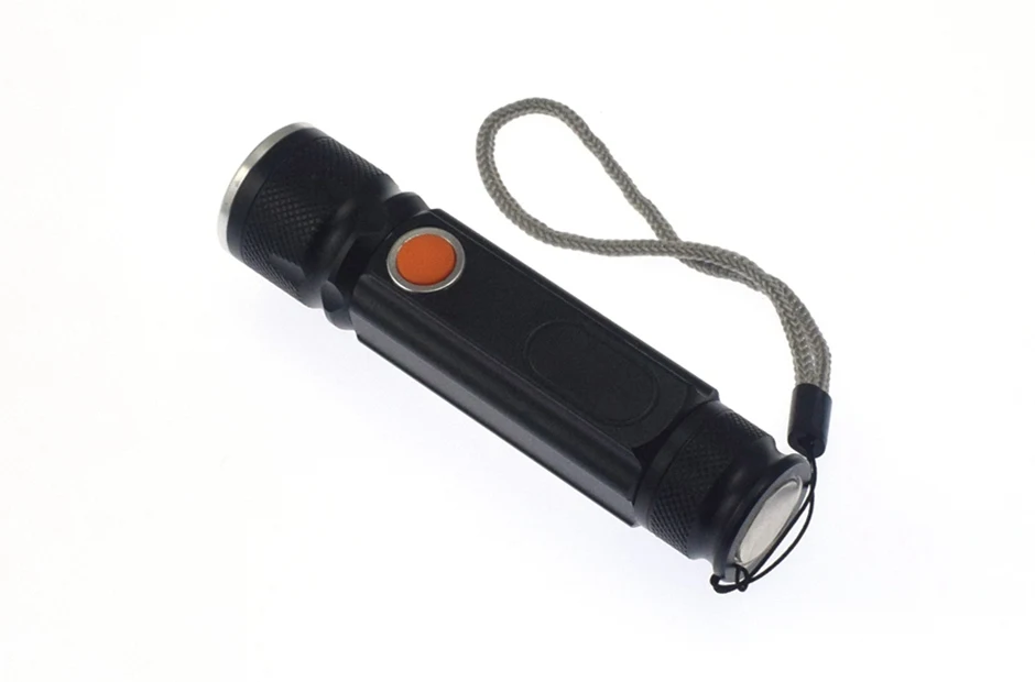 USB Перезаряжаемый Аккумулятор для светодиодного фонарика XML-T6 фонарь на светодиодах COB боковой свет Электрический фонарь ночник Сильный Магнит База ночник