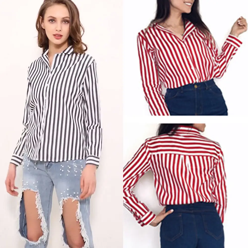 Рубашка женская повседневная с длинным рукавом|Блузки| |