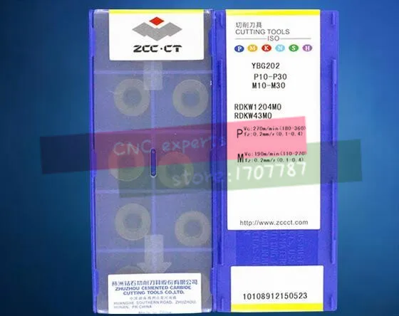 Фрезерные Вставки RDKW 1204MO YBG202 для лицевого фрезерования 10 шт./корт.|insert milling| |