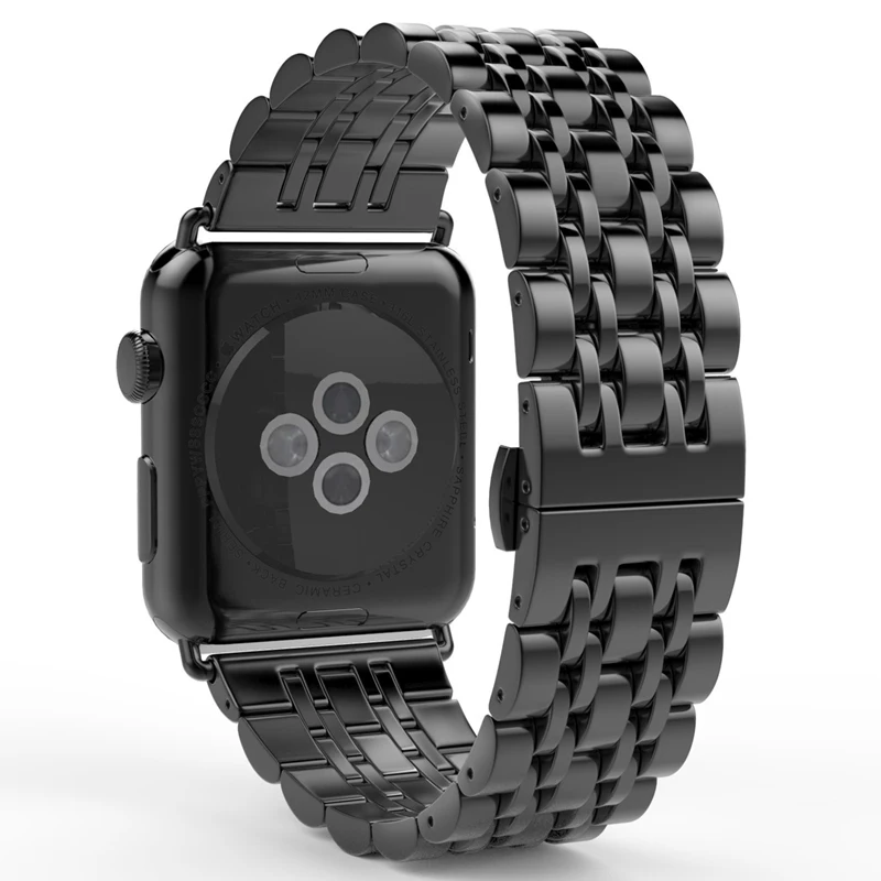 URVOI band для apple watch series 6 SE 5 4 3 2 ремешок на запястье браслет из нержавеющей стали