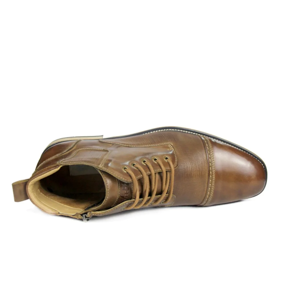 Для мужчин ботильоны из натуральной коровьей кожи Мужские ботинки