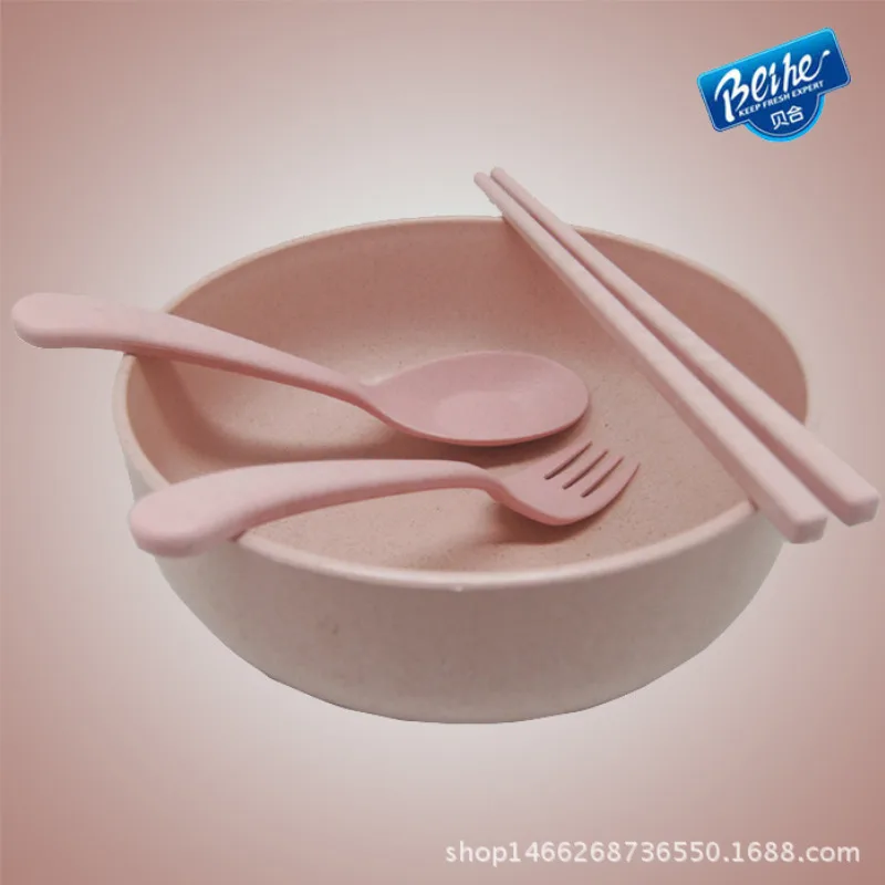 Creative Design Wheat Straw Plastic Rice Bowls Noodle Cereal Soup Bowl Dinnerware Home Decoration Tableware | Дом и сад