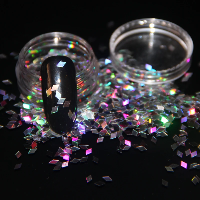 Hutation голографический блеск эффект набор для ногтей Гель лак УФ светодиодный