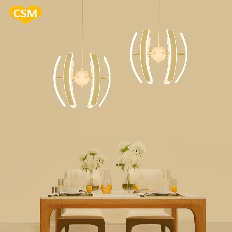 Creative aluminum dining chandelier single head home living room modern minimalist restaurant wrought iron | Лампы и освещение