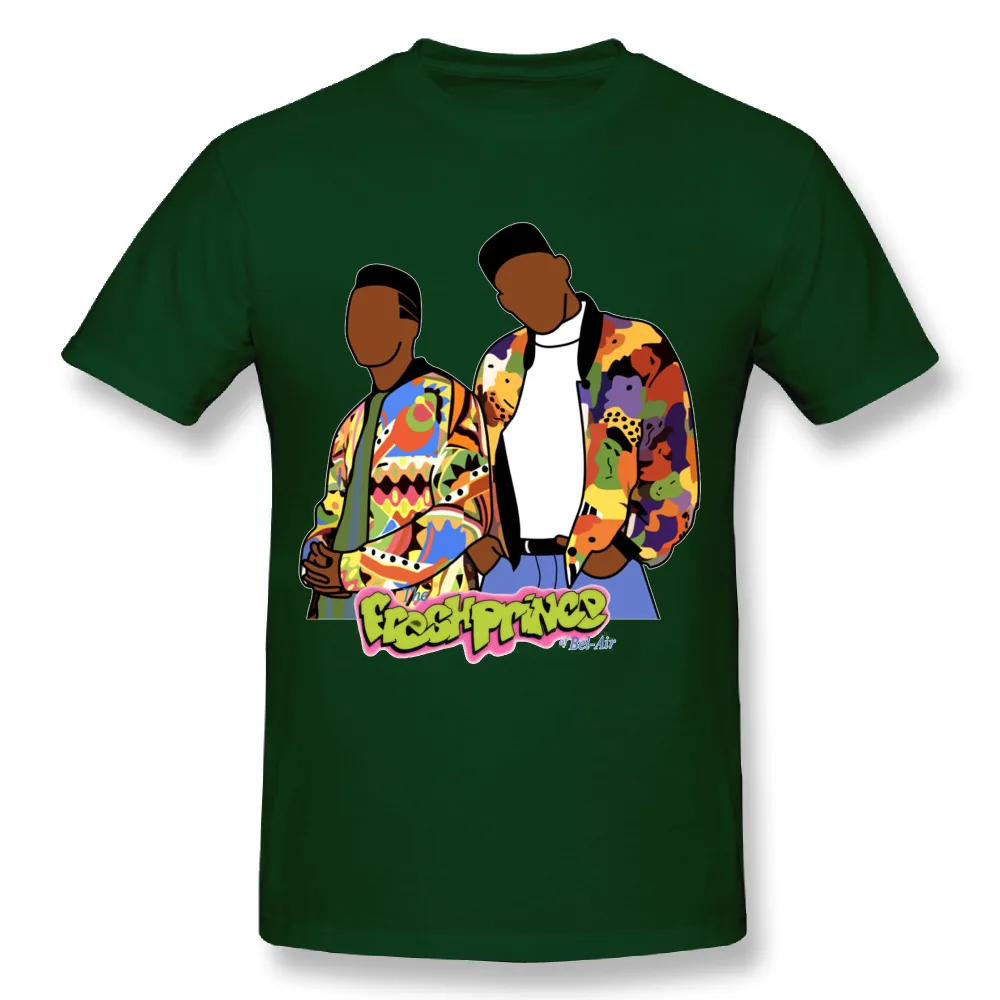 Армейский зеленый Потрясающая Мужская футболка Fresh Prince Of Bel Air из чистого хлопка, красивые мужские футболки - Цвет: Армейский зеленый