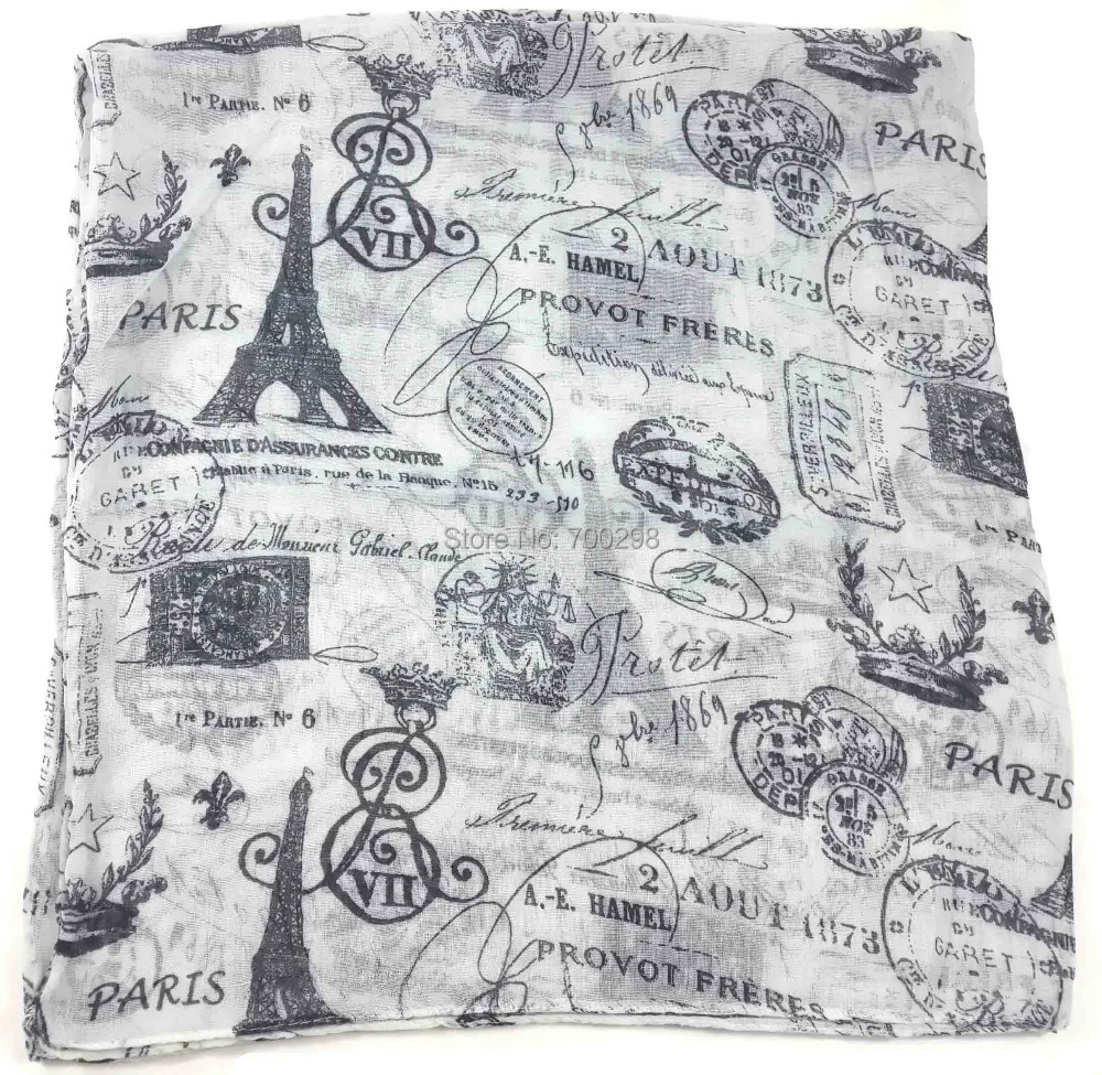 Vintage Postage Stamp Print Infinity Scarf Cowl Circle Accessories Gift for Ladies Free Shipping |