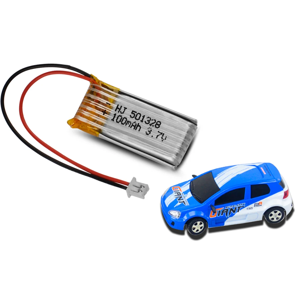 10 pcs 3.7V 100mAh RC Lipo Battery Mini White Plug for 1/28 Car /RC Helicopter quadcopter | Игрушки и хобби