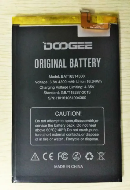 Для Doogee Y6 аккумулятор Max 4300 мАч сменный аксессуар Аккумуляторы для Doogee Y6 Max+ Инструменты+ клей