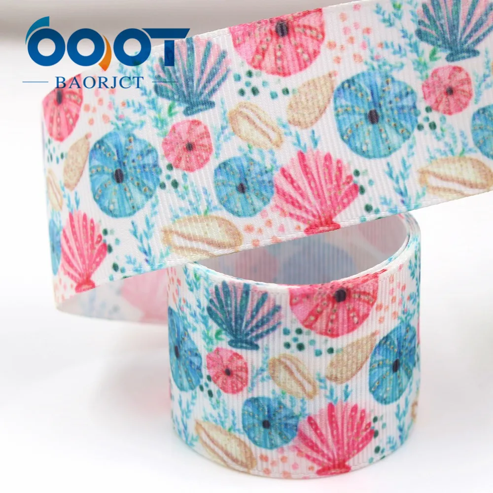 OOOT BAORJCT I-181106-137, 38 мм 10 ярдов мультфильм ленты с цветами тепловой передачи напечатанный grosgrain, подарочная упаковка своими руками материалы
