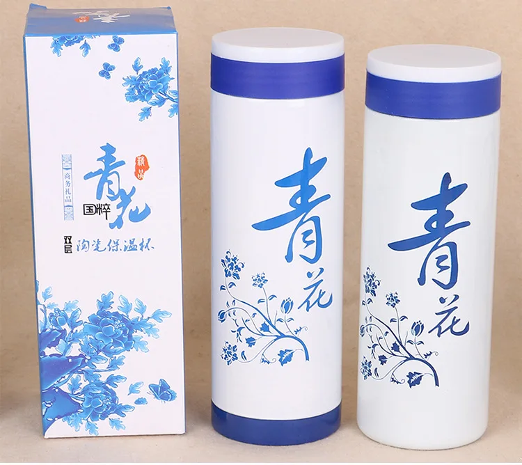 100% натуральная 350 мл китайский Винтаж с двойными стенками из нержавеющей стали