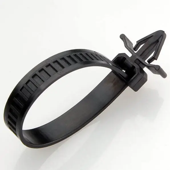 

500pcs 3x100mm Push Mount Wire Ties ,nylon screw push mount cable tie zip tie band wrap