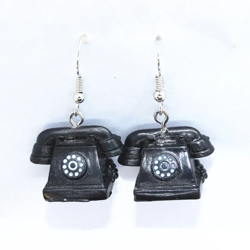 Новинка 2019 модные серьги из искусственной смолы в стиле ретро для телефона