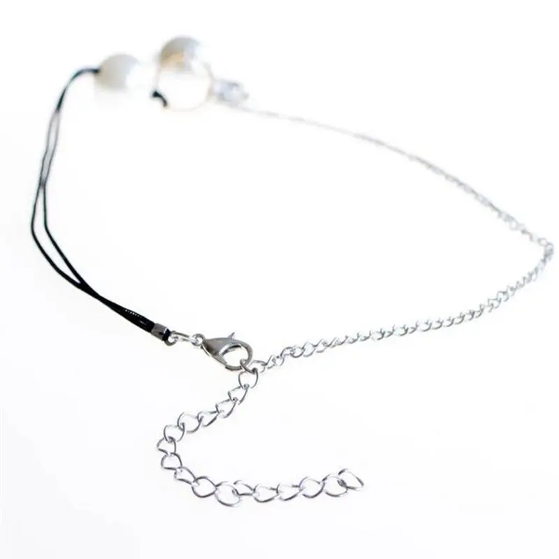 Готическая Черная кожа имитация жемчуга ожерелье-чокер для женщин новый дизайн