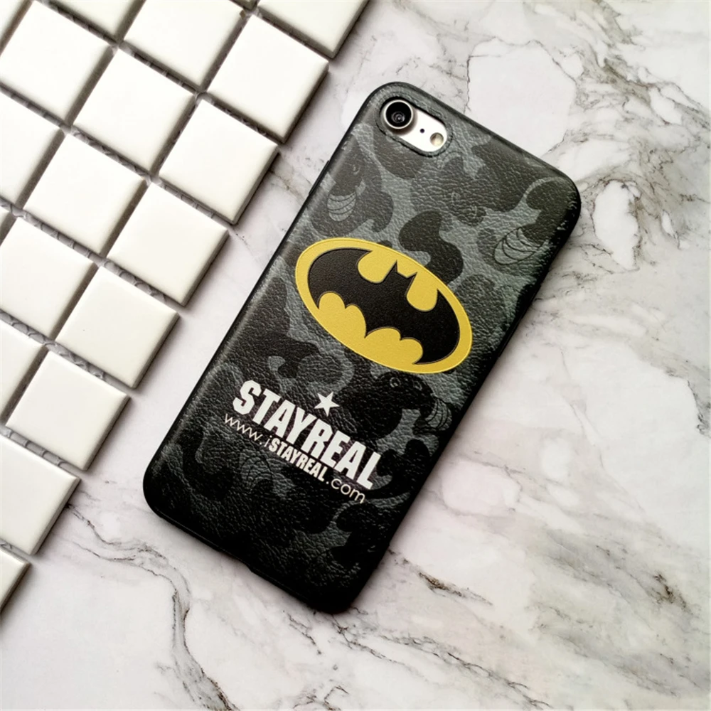 Супер герой военные камуфляж Бэтмен чехол для iPhone 6 S X 10 Marvel Зеленый Камуфляж