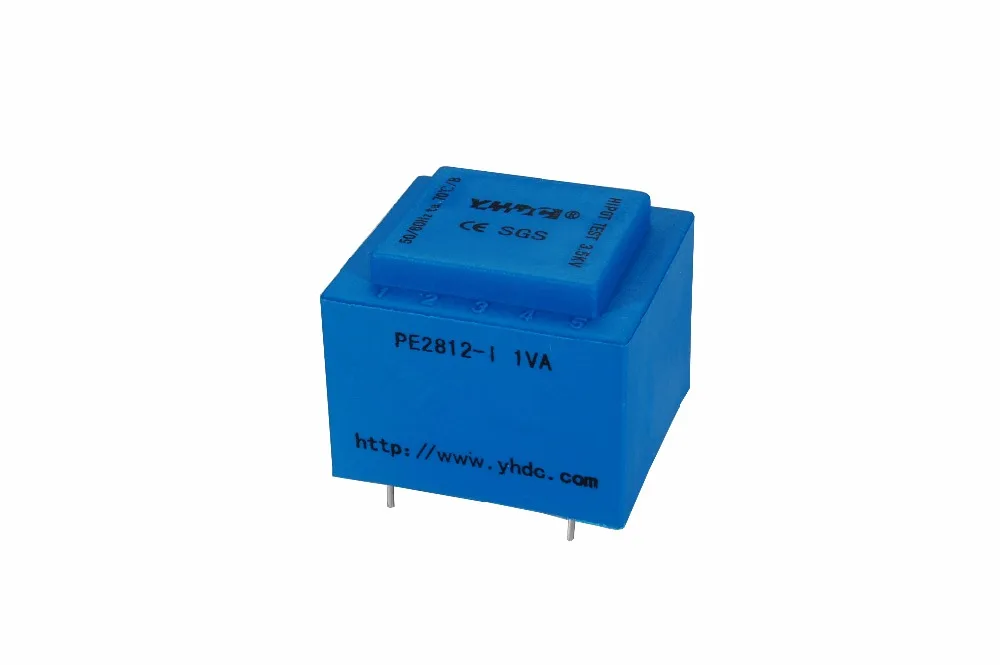 PE2812-I мощность 1VA 220В/2 * 24В Expory отвод Инкапсулированный трансформатор для изоляции