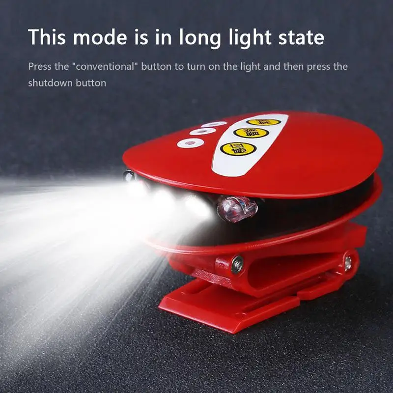 LED Intelligent Sensor Cap Light Usb Charging Night Fishing Clip Lamp Lithium Battery Smart Gear | Спорт и развлечения