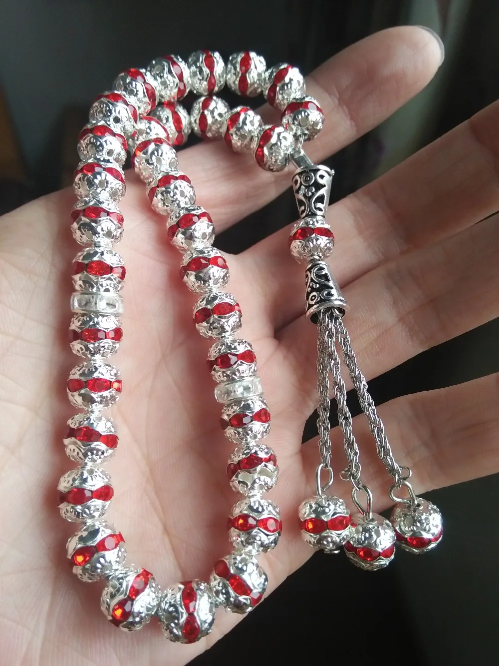 Crystal 1pc/lot Islamic 33 prayer beads good material Tasbih tasbeeh sibha masbaha tespih misbaha subha |