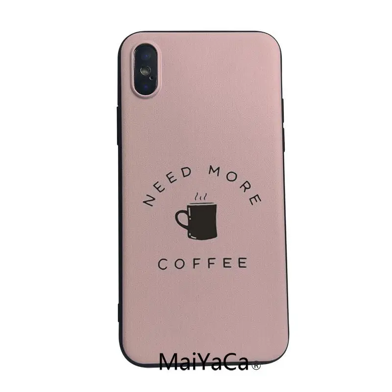 MaiYaCa для coque iphone 8 plus ок но первый Coffee Coque Чехлы X 7plus 6plus 6s 5S SE XS XR XSMAX|Чехлы-накладки| |