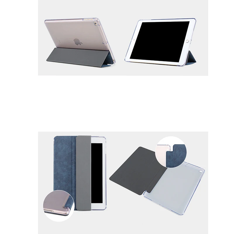 Tablet PC Protective Case Sleever For Apple ipad Air 9.7 inch Three Fold Magnetic Leather AIR A1822 A1823 A1893 A1954 | Компьютеры и